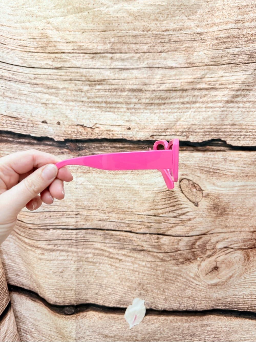Pink Rectangular Sunglasses - Picture 2 of 2